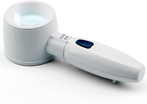 Raylite Duo Illuminated Stand Magnifier (5.4x Magnification 17.7D 49.6mm Diameter Combo)