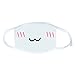 Gaweb White Anime Emoticon Mouth-Muffle Kaomoji Anti-Dust Cute Kawaii Face Mask
