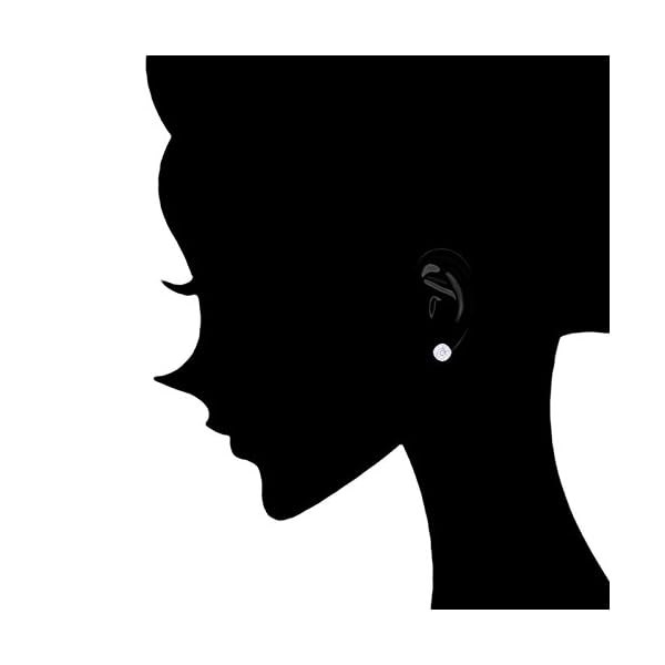 ORROUS&CO 18K Gold Plated CZ Simulated Diamond Stud Earrings for Women, Hypoallergenic, 1.9 Carat - Image 4