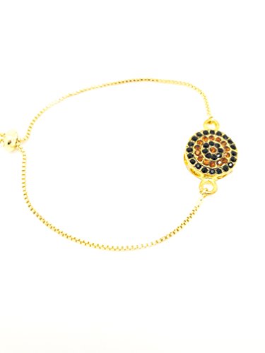 Micro Pave CZ Connector Rose Gold Bracelet, Cubic Zirconia Space bracelet Connector, Cz Cute Rose gold Adjustable Bracelet