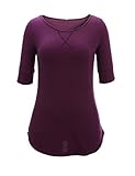Uniboutique Women's Summer Crew Neck Half Sleeve T-Shirt Casual Loose Top Blouse