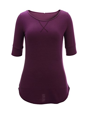 Uniboutique Women's Summer Crew Neck Half Sleeve T-Shirt Casual Loose Top Blouse
