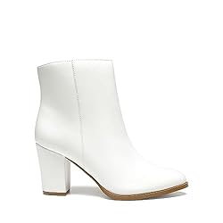 DREAM PAIRS Women's Chunky High Block Heel Ankle
