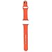 FanTEK Apple Watch Band Soft Silicone Sport Style Replacement iWatch Strap for Wrist Models - 38 mm - Small/Medium - Orange