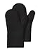 Gorilla Grip Premium Silicone Non Slip Oven Mitt Set, Soft Flexible Oven Gloves, Professional Heat Resistant Kitchen Cooking Mitts, Protect Hands from Hot Surfaces, Black, Set of Oven Mitts.