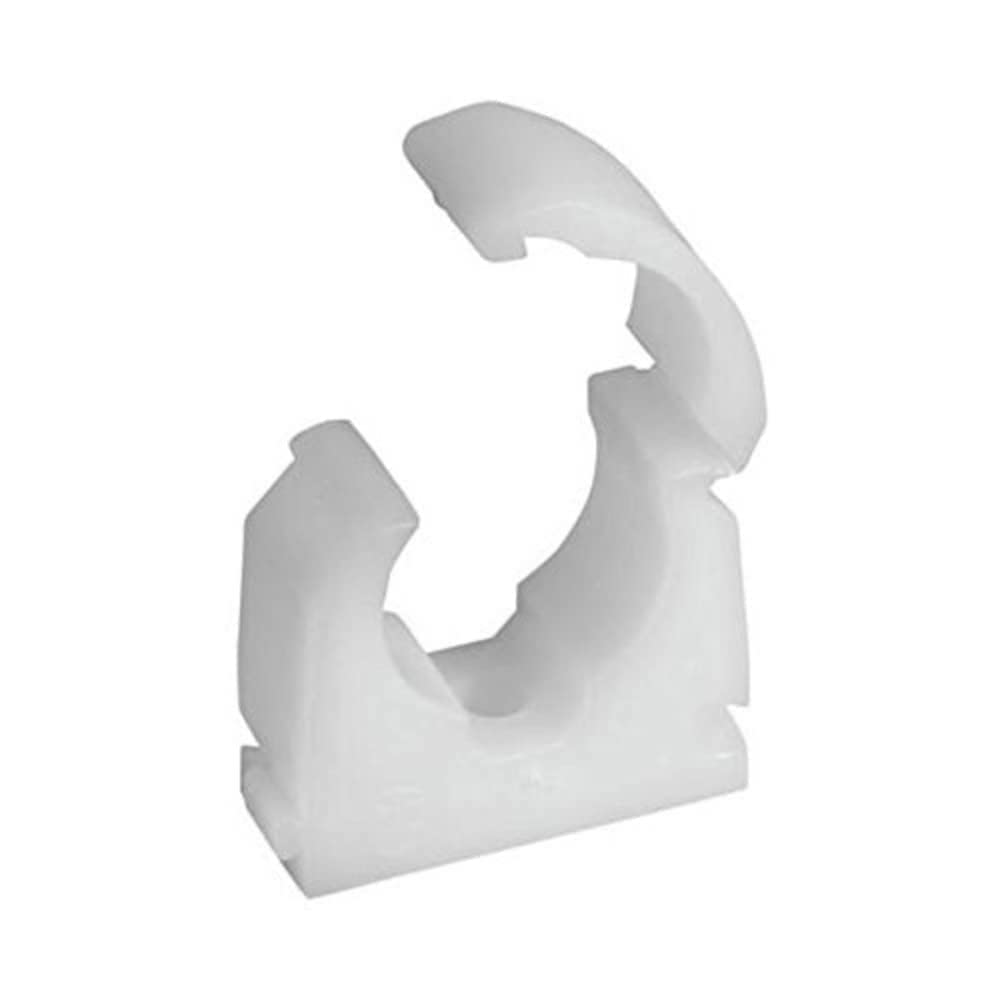 Merriway BH04499 (100 Pcs) Single Hinged Pipe Clip, 15 mm - Pack of 100 Pieces