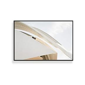 Framed Canvas Wall Art for Living Room, Bedroom Black and White Structure Canvas Prints for Home Decoration Ready to Hang - 16x24 inches