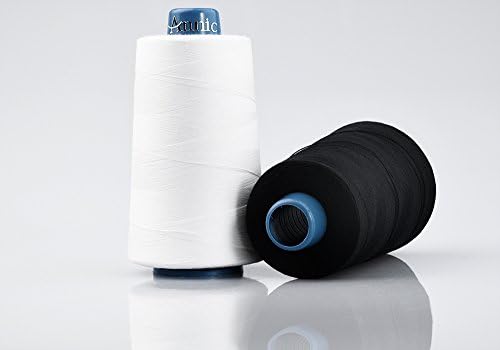 BECUTE Set of 2 Black and White Cotton Sewing Thread