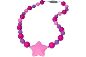 MUNCHABLES: JEWELRY FOR KIDS THAT CHEW Munchables Starlight Chewelry Necklace (Purple/Pink/Fuchsia)