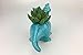 VanEnjoy Cute Cartoon Dinosaur Ceramic Succulent Planter, Water Culture Hydroponics Bonsai Cactus Flower Pot,Air Plant Vase Holder Desktop Decorative Organizer (Triceratops, Blue)