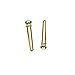 Imelod Guitar Bridge Pins Pegs Guitar Parts 6pcs Brass Copper for Acoustic Guitar With Guitar Bridge Endpin Replacement Parts for Guitar