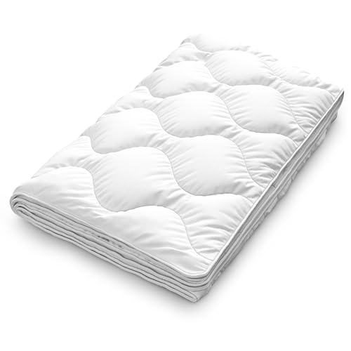 Siebenschläfer Sommerdecke 220x240 cm - dünne und leichte Bettdecke für den Sommer (220 x 240 cm - leichte Sommer-Bettdecke)