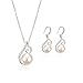 EVERRICH Silver Plated Bridal Wedding Jewelry Set Crystal Pearl Beautiful Elegant Necklace Earring Jewelry Sets Party Dress