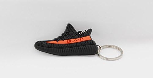 Yeezy Boost 350 V2 Fashion Key Chains 2D - Black/Red (Breds), Black/White (Oreo), Gray/Orange (Beluga), Black/Grey, White (Breds)