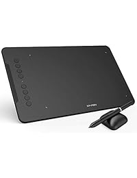 XP-Pen Deco 01 - Lápiz digital para dibujo de tabletas (10 x 6,25 pulgadas, incluye lápiz capacitivo pasivo y 8 teclas de acceso rápido (presión de 8192 niveles)