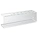 MyGift Wall Mounted Clear Acrylic Dry Erase Marker Holder Organizer for 6 Markers and Eraser Holder, Hanging Whiteboard Accessories Rack for Office Home Dorm Classroom Meeting Room