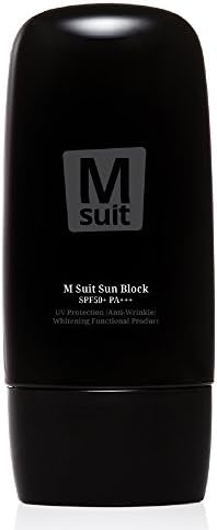 LOVLUV M Suit Multifunctional Sunscreen for Men. Stay Fresh with Lightweight Sunblock, Resistant to Sweat and Water. Control Oil and Moisture Balance with Flower Extract. [SPF 50, 1.69 Fl. Oz]