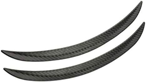 2pcs Universial Carbon Fiber Style Fender Flares Wheel Lip Body Kits Car Decoration Black Car Mudguard Mud Guard