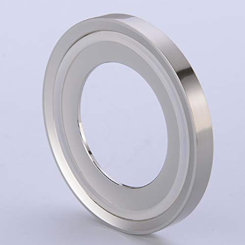 BESTILL Solid Brass Bathroom Vessel Sink Mounting Ring, Brushed Nickel