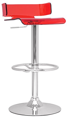 Chintaly 0325 Acrylic Swivel Stool