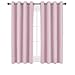 NICETOWN Blackout Curtains for Girls Room - Thermal Insulated Solid Grommet Room Darkening Curtains/Panels/Drapes for Bedroom (Lavender Pink=Baby Pink, 1 Pair, 52 by 45-Inch)