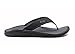 OLUKAI Ohana Men's Beach Sandals, Quick-Dry Flip-Flop Slides, Water Resistant & Lightweight, Compression Molded Footbed & Ultra-Soft Comfort Fit, Black/Dark Shadow, 11