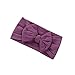 Baby Stretchy Headband Turban Knotted, Girl's Hairbands with Bows Big Hair Bow Headband for Infant Baby Girls (AM05)