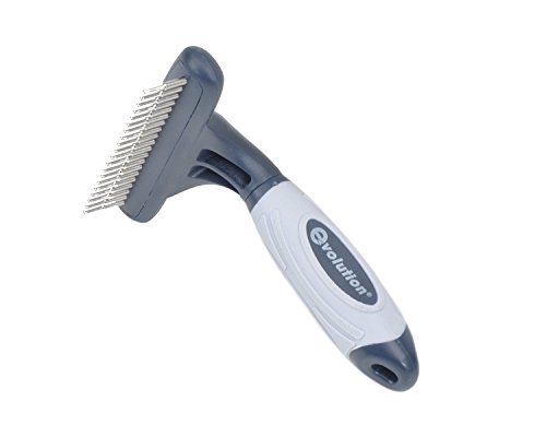 Rotating Pins, Grooming Undercoat Rake, Single Row
