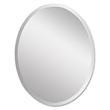Uttermost 19580 22-Inch by 28-Inch Frameless Vanity Oval Mirror