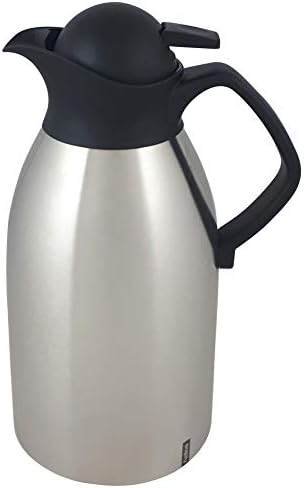 Helios Enduro Push Stainless Steel Vacuum Jug 2 Litre, Metallic, 2 Litres - Image 3