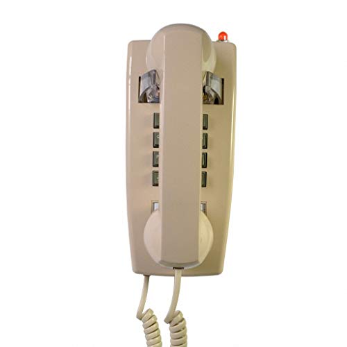 Dceer Wired Telephone Anti-Noise Circuit/Mechanical Ringing Hotel Bathroom Home Wall-Mounted Bread Machine (Color : Beige)
