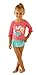 Mud Pie Girls' Swimsuit Two Piece, Mermaid, 4 Toddler