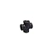 Mueller Industries 521-003Hc 1/2-Inch Black Cross Pipe Tees