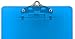 Trade Quest Plastic Clipboard Transparent Color Letter Size Standard Clip (Pack of 6) (Sky Blue)