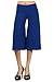 G2 Chic Women's Soft Capri Length Palazzo Stretch Gaucho Pants