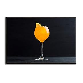 Framed Canvas Wall Art Wine Cups Canvas Prints Home Artwork Decoration for Living Room,Bedroom - 16x24 inches