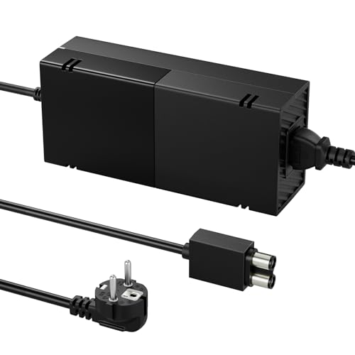 DINTYOU Xbox One Power Supply, Xbox Controller Charger Power Supply 200-240V for Xbox One 100-240V, 220W (Silent Version)