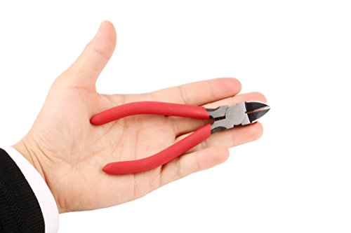 Whizzotech Wire Cutter Diagonal Cutting Pliers Micro Flush cut Side cutters, 5 Inch