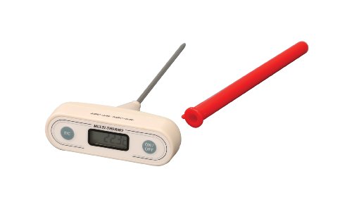 ThermcoACC610DIG "T" Handle Waterproof Digital Thermometer, 4-1/2" Stem Length, -50°C to 150°C (-58°F to 302°F) Range, +/- 1.0°C Accuracy