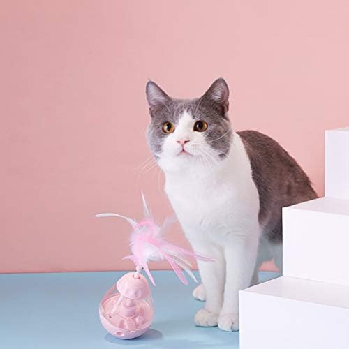 Urhomy 猫じゃらし 羽のおもちゃ ホーム キッチン ペットのおもちゃ 猫のおもちゃ タンブラー 猫おもちゃ ペット給餌器 B086dm56wy 自動回転 猫おもちゃ タンブラー型 電動ペットおもちゃ 羽付き 鈴付き 早食い防止食器 水洗い可能 知育玩具 ストレス解消対策 ボール