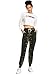 SweatyRocks Women Pants Drawstring Casual Yoga Jogger Pants with Pockets Camo #3 S