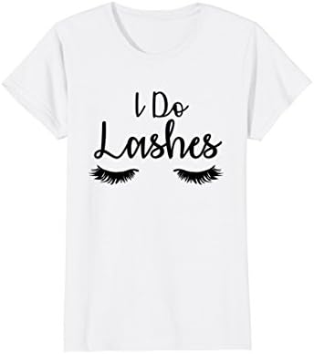 Womens Womens Lashes T Shirt | Lash Artist Eyelash Tee Shirt Medium White