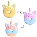 WATINC 22 Pcs DIY Animals Squishies, Including Unicorn Donut + Horse + Random 20 Pcs White Mini Creamy Slow Rising Kawaii Soft Food Squishy Keychains, Phone Straps, Bonus Random Emoji Stickers for Kid