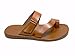 Scandro Men's 52657-Cognac Slip On Ring Toe Leather Sandal