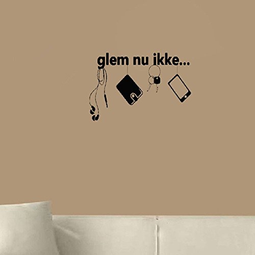 fdvbdf wall sticker decor love Glem nu ikke