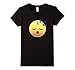 Women's Cute Sleeping Emoji Zzz T-Shirt - Perfect for Pajamas & PJs Medium Black
