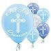 Amscan Communion Printed Latex Balloons - Blue, 12