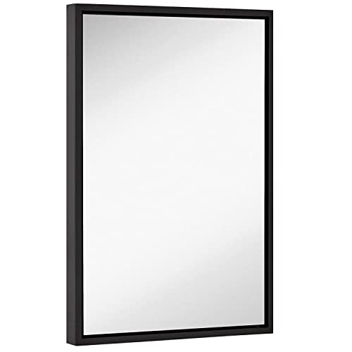Hamilton Hills 16x24 inch Black Framed Mirror Small Rectangular