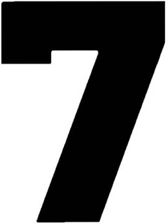 Amazon.com: Bold Black Number 7 Temporary Tattoo: Clothing