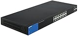 Linksys Business LGS318P 16-Port Gigabit Poe+ (125W) Smart Managed Switch with 2 Gigabit and 2 SFP Ports